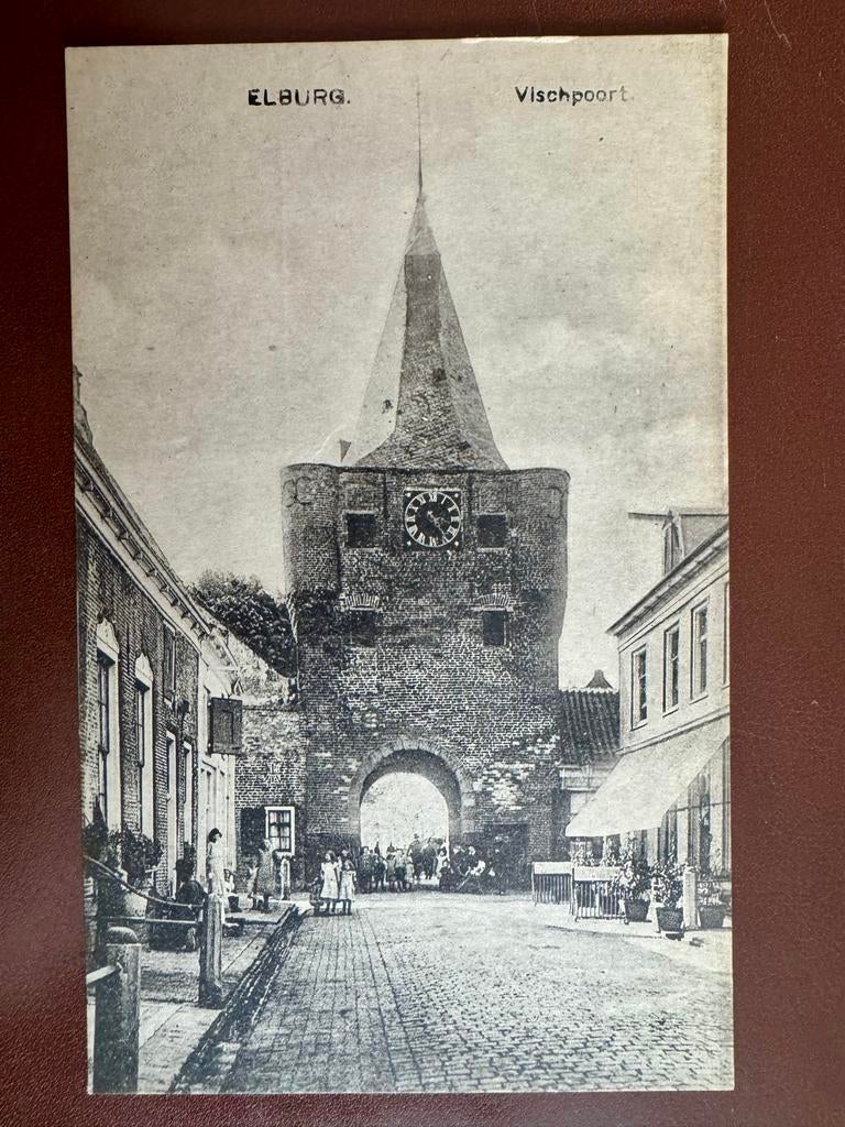 Ansichtkaart Elburg Vischpoort, Ophalen of Verzenden, Voor 1920, Ongelopen, Gelderland