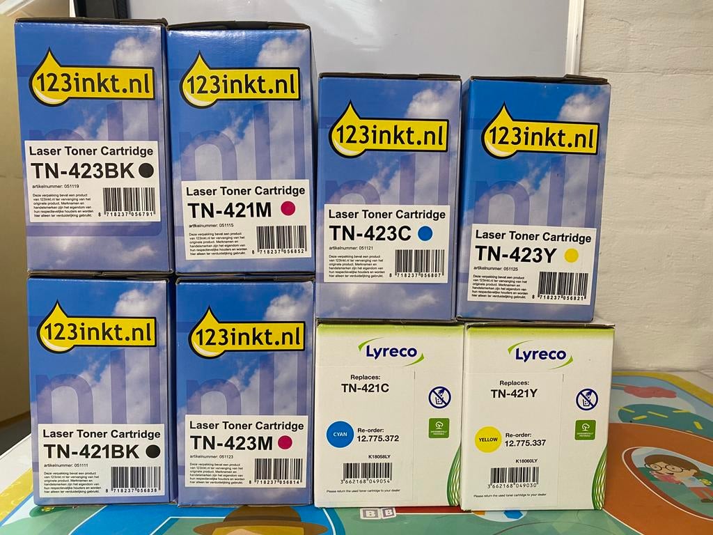 twee sets Brother TN-423 toner hoge capaciteit, Ophalen of Verzenden, Nieuw, Toner, 123inkt.nl