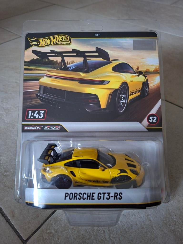 Hot Wheels Premium 1/43 Porsche GT3 RS, Ophalen of Verzenden, Nieuw, Auto