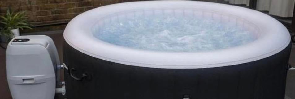 Lay-Z Spa complete set met pomp, verwarming en afdekzeil, Ophalen, Gebruikt, Afdekzeil, Opblaasbaar