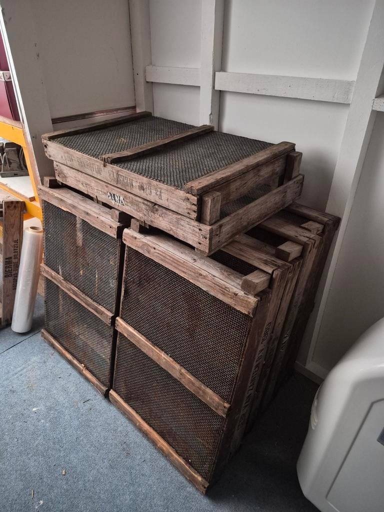 Vintage aardappelkisten / aardappelkisjes, Overige houtsoorten, Minder dan 50 cm, Gebruikt, Minder dan 50 cm