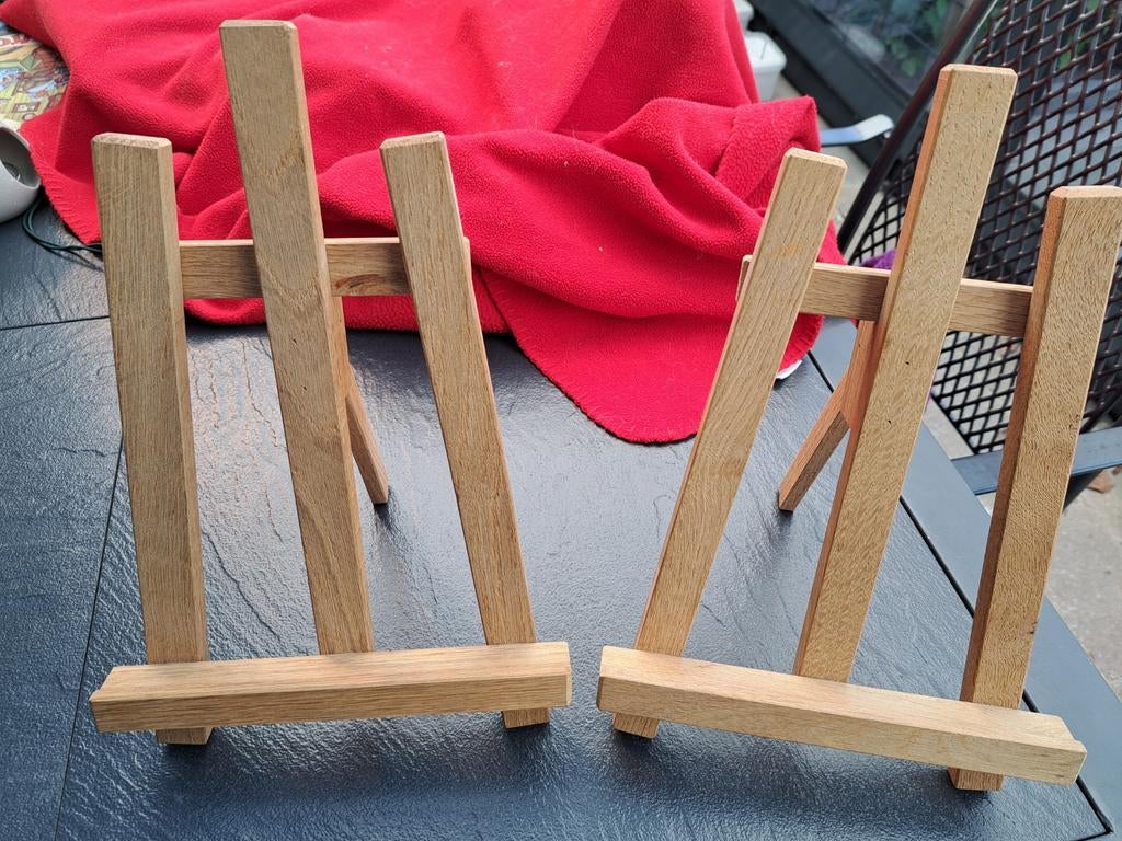 2 degelijke tafel schildersezels, Hobby en Vrije tijd, Ophalen of Verzenden, Ezel