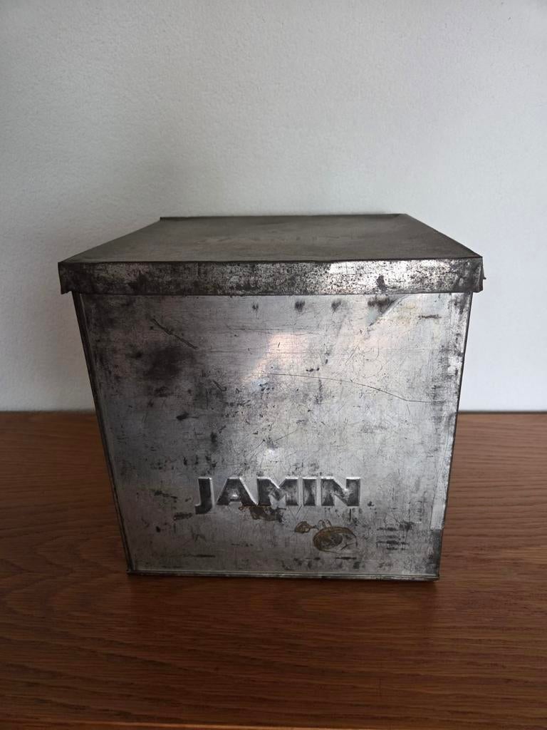 Vintage Jamin blik uit 1969 - Authentiek verzamelobject, Verzamelen, Blikken, Ophalen, Gebruikt, Overige, Overige merken