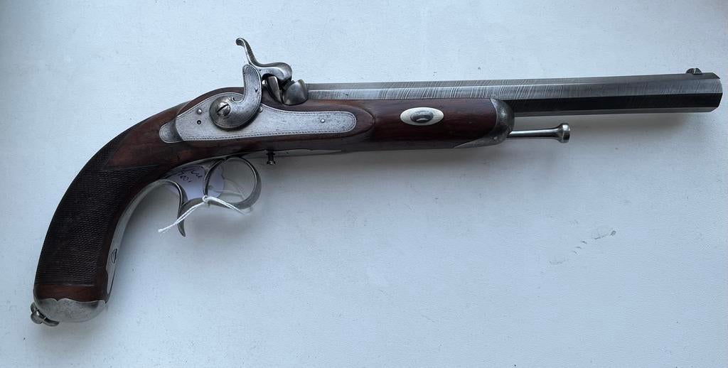 Antiek groot schijvenpistool geweer, Ophalen of Verzenden