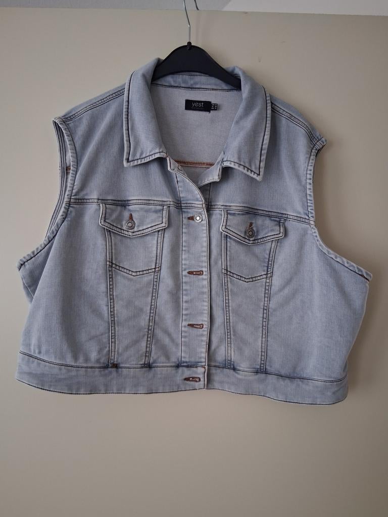 Blauw gilet vestje van Yest maat 48, Kleding | Dames, Ophalen of Verzenden, Zo goed als nieuw, Maat 46/48 (XL) of groter, Blauw