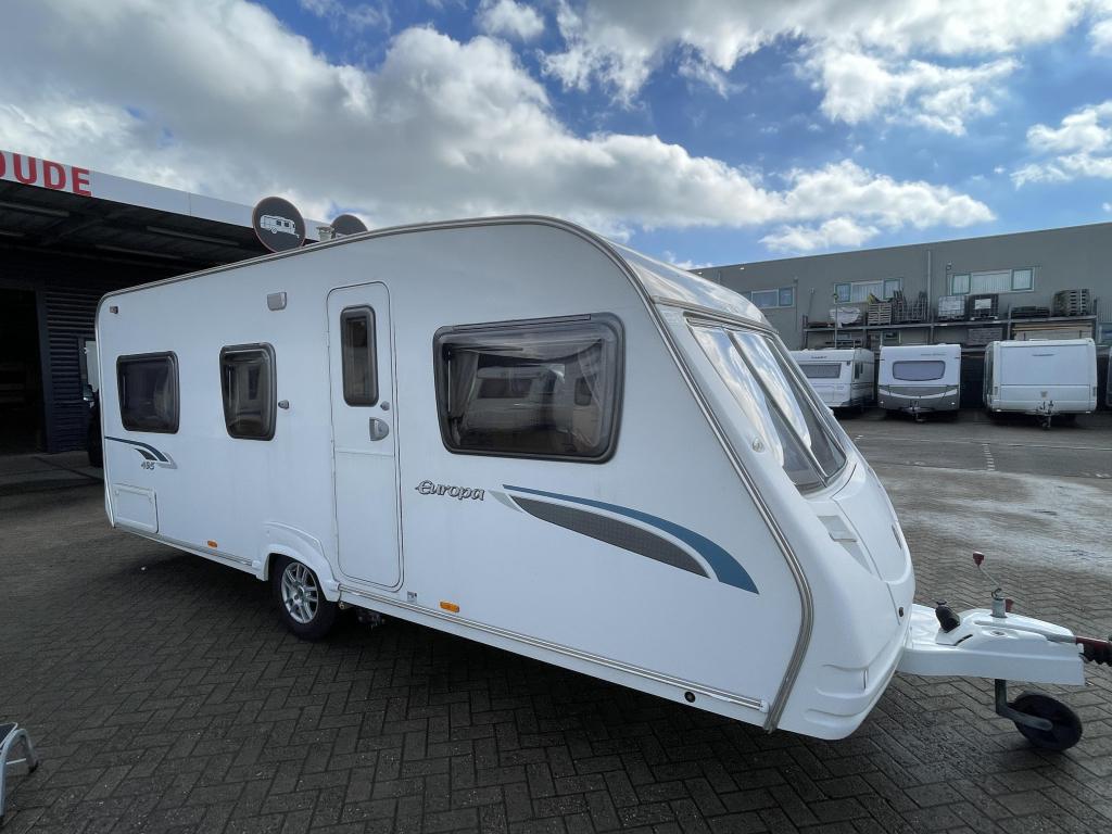 Sprite Europa 495 Mover, Voortent Fransbed, Rondzit, Bedrijf, Dwarsbed, 5 tot 6 meter