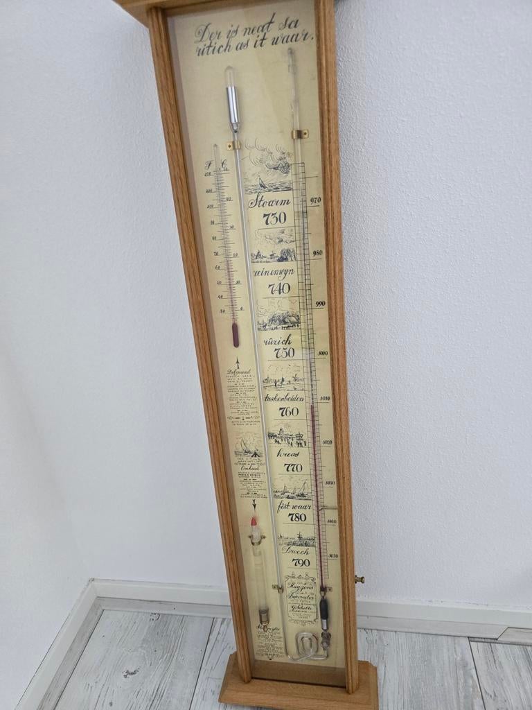 Fries  Contra Barometer - Weerstation, Ophalen of Verzenden, Gebruikt, Barometer