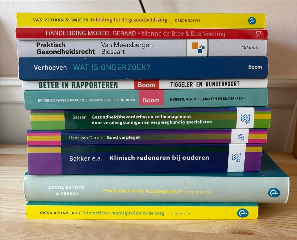 Boeken Verpleegkunde - Diverse Titels, Boeken, Ophalen of Verzenden, Gamma, Gelezen, HBO