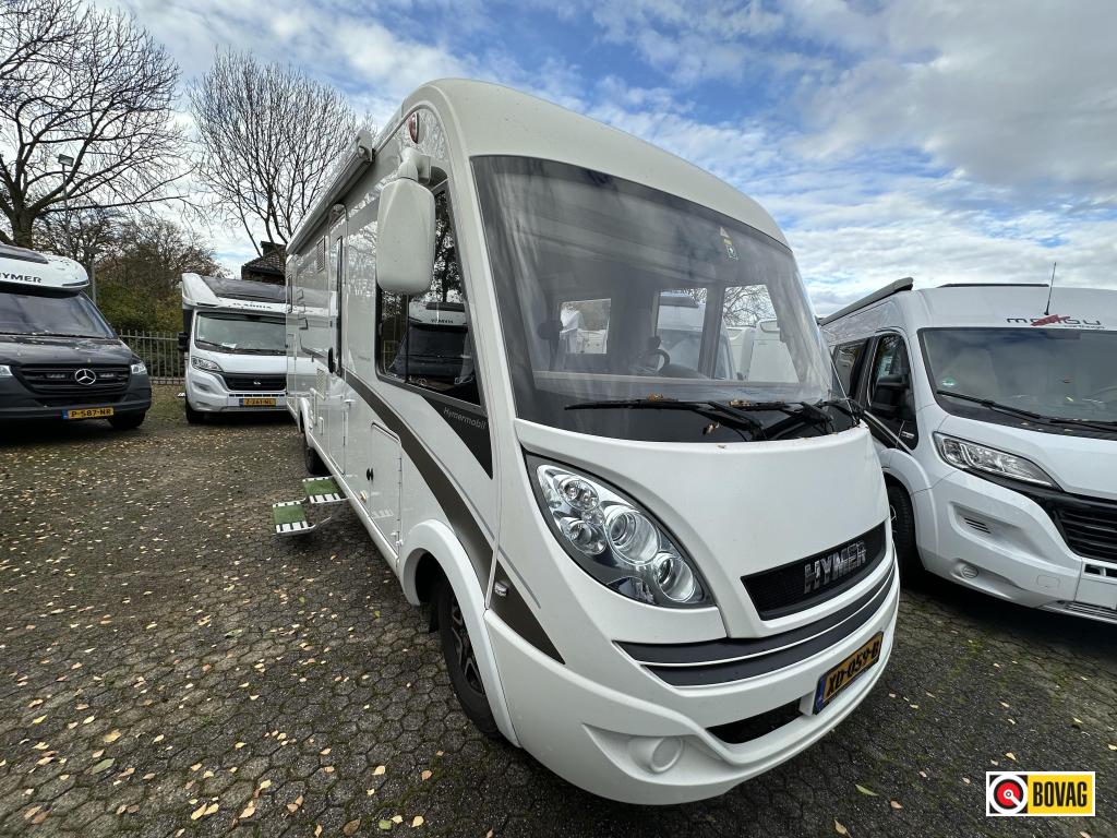 Hymer B 704 PL 3.0 M-JET 180 PK AUTOMAAT, Caravans en Kamperen, Campers, Luifel, Ringverwarming, Fiat, Bedrijf