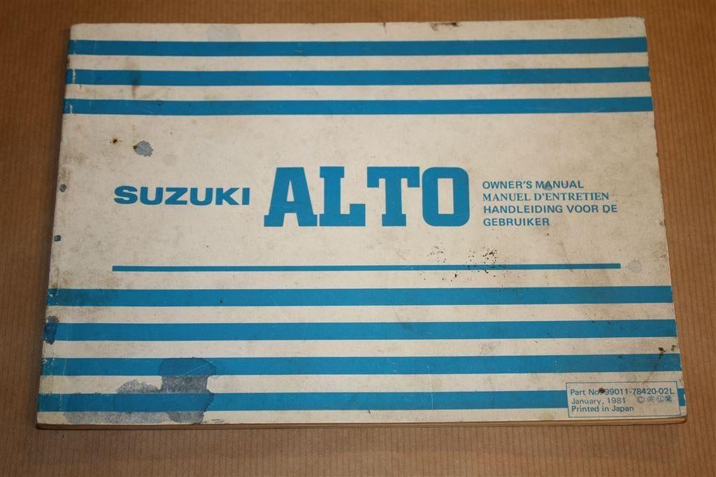 Handleiding Suzuki Alto - 1981, Ophalen of Verzenden