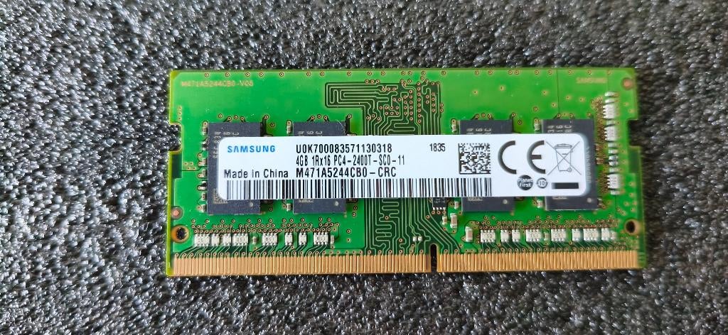 Samsung 4gb geheugen ddr4 2400t, Computers en Software, RAM geheugen, Gebruikt, DDR4, Ophalen of Verzenden, Info@samsung.nl