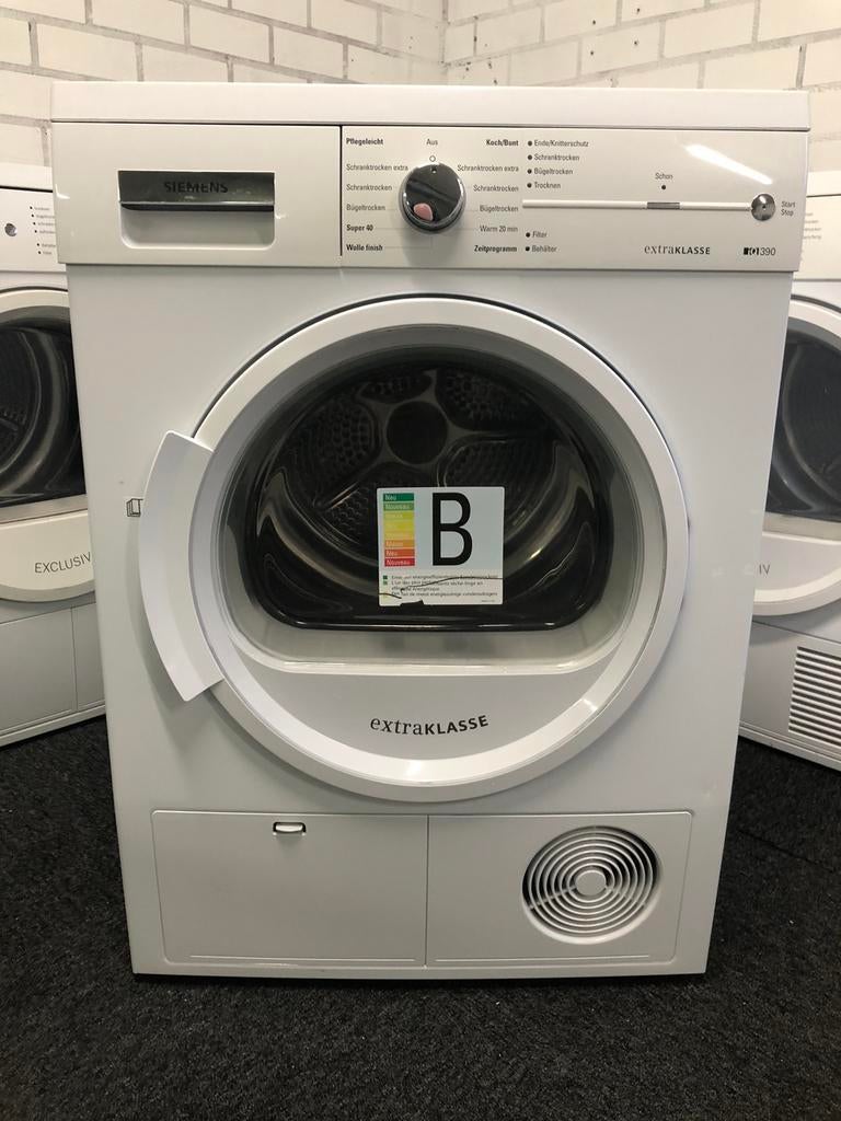 8kg condensdroger Siemens iQ390 MET GARANTIE 7dgnpw ophalen, Ophalen, Minder dan 85 cm, 8 tot 10 kg, Zo goed als nieuw