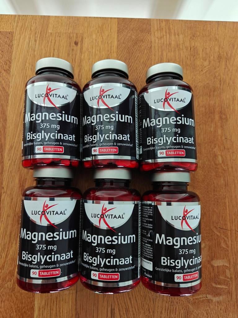 Magnesium bisglycinaat 375mg Lucovitaal nieuw, Ophalen of Verzenden, Nieuw, Overige typen