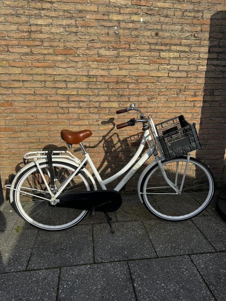 Mooie witte cortina u4 omafiets, Fietsen en Brommers, Fietsen | Dames | Omafietsen, Ophalen, Gebruikt, Versnellingen