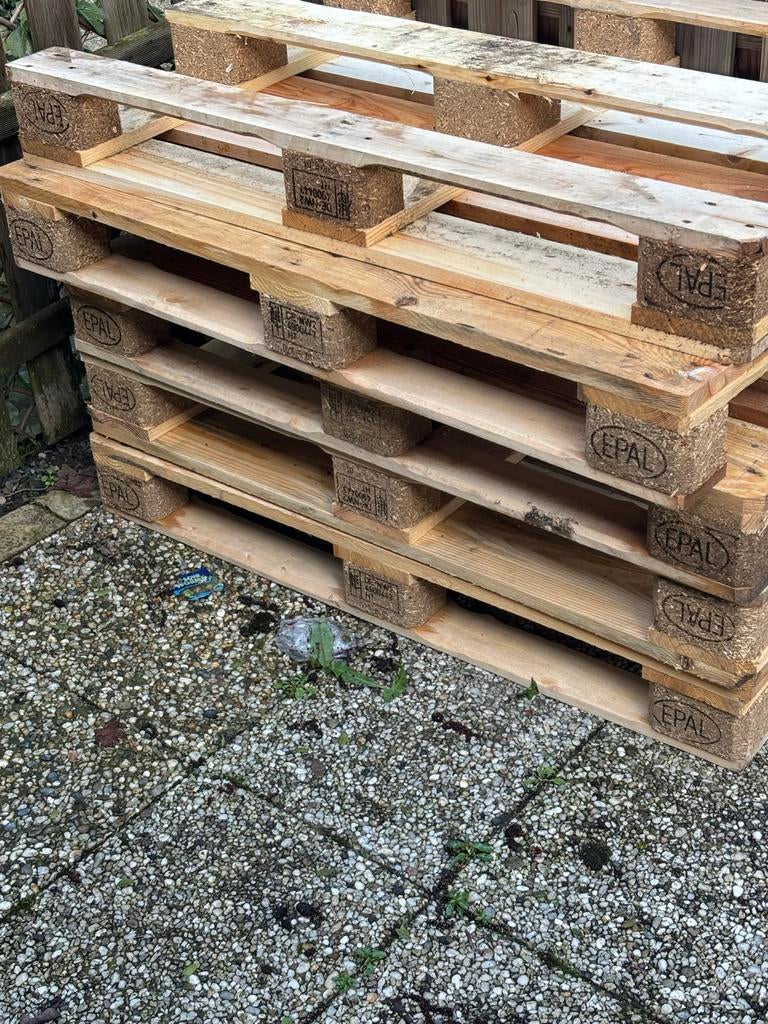 5 gloednieuwe Europallets - Perfect voor tuinbank of opkoper, Ophalen, Nieuw, Pallet