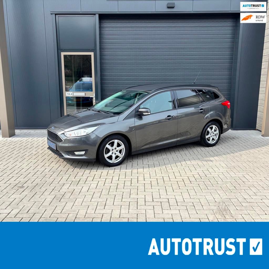 Ford Focus Wagon 125pk Edition CRUISE CONTROL | NAVI | STOEL, Gebruikt, Zwart, Origineel Nederlands, 3 cilinders