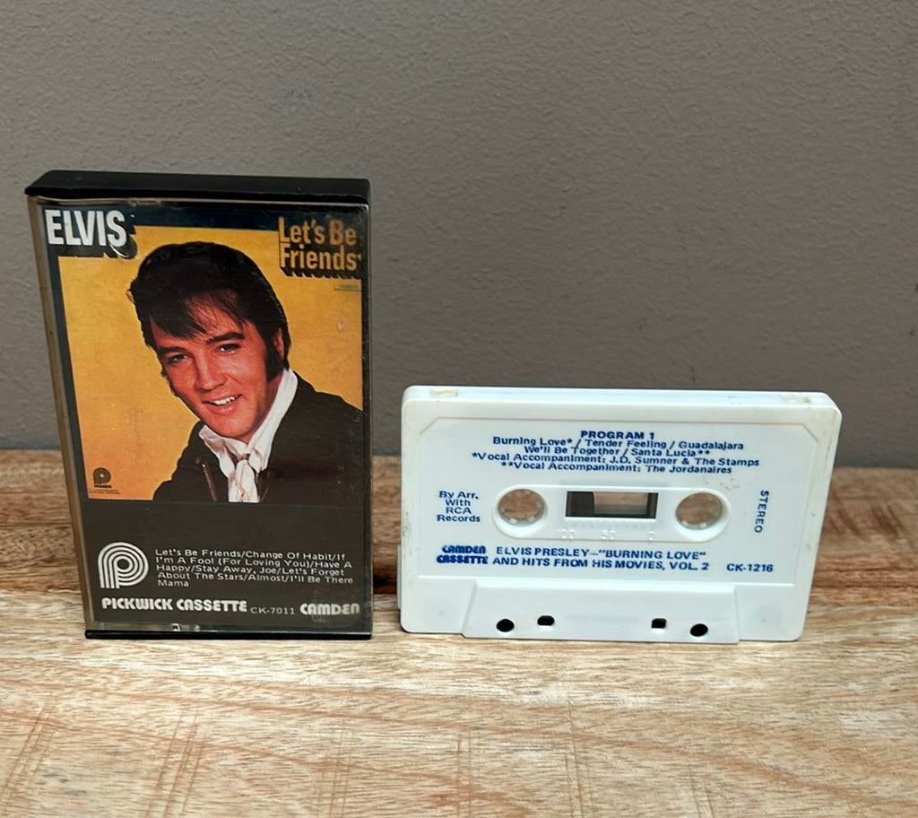 Elvis Presley – Let’s Be Friends / Burning Love (Cassette), Ophalen of Verzenden, Gebruikt, Pop, 1 bandje