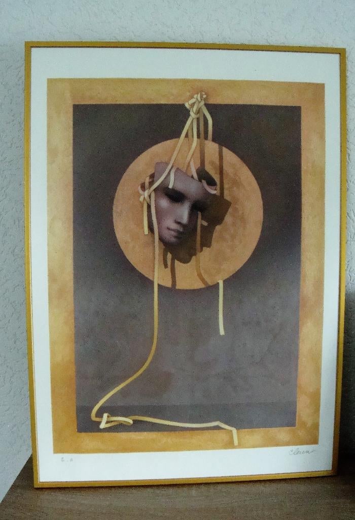 Jean Paul Cleren '' Le Masque Theatre '' nieuw ingelijst, Ophalen, Ingelijst