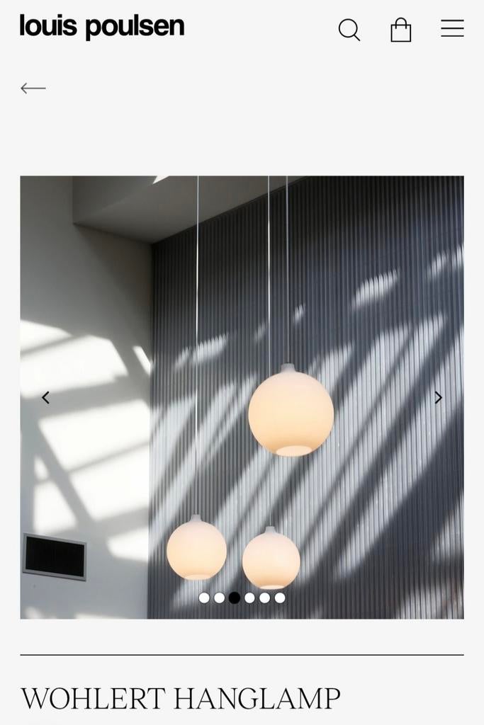 SALE! Louis Poulsen Bollamp 2x 3 Satellite Vilhelm Wohlert, Ophalen of Verzenden, Zo goed als nieuw, Glas, X