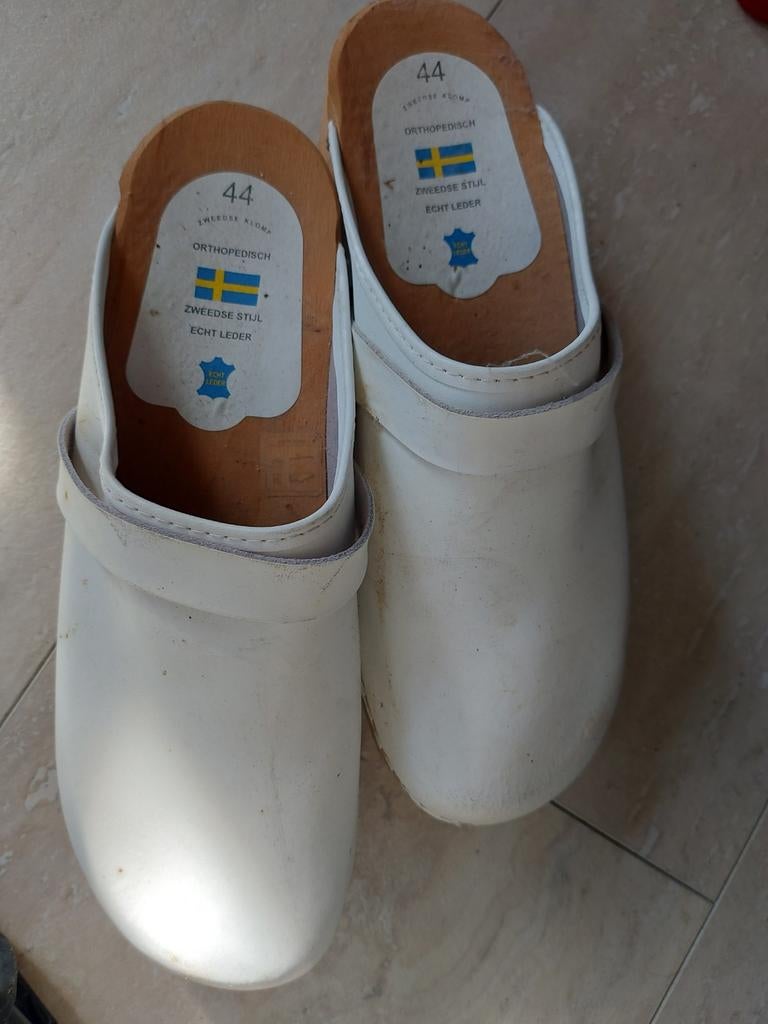 Witte klompen maat 44, Ophalen of Verzenden, Laarzen