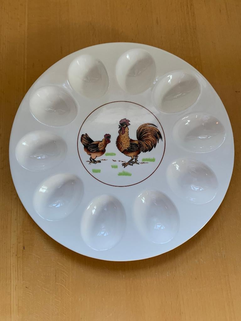 serveerschaal v. gevulde eieren, vintage eierbord eierschaal, Huis en Inrichting, Keuken | Servies, Ophalen of Verzenden, Zo goed als nieuw