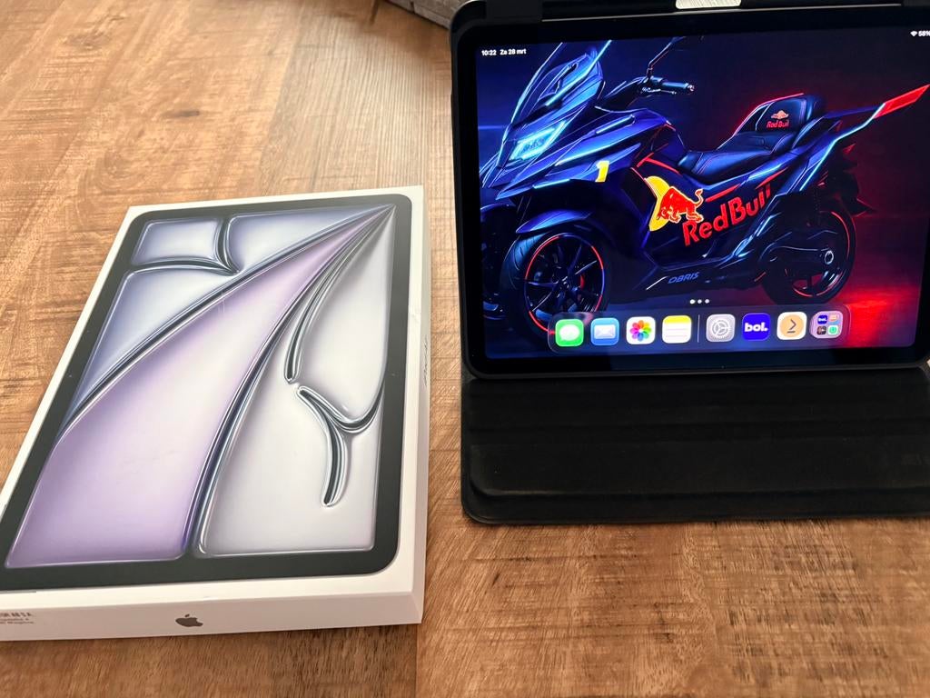 ipad air 2024 128gb wifi 6e generatie, Zwart, Apple iPad Air, 11 inch, Ophalen of Verzenden