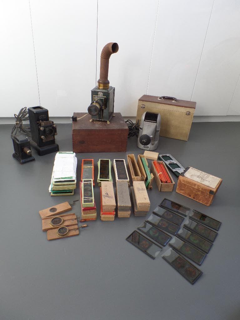 Toverlantaarnplaatjes en lantaarns, Ophalen of Verzenden