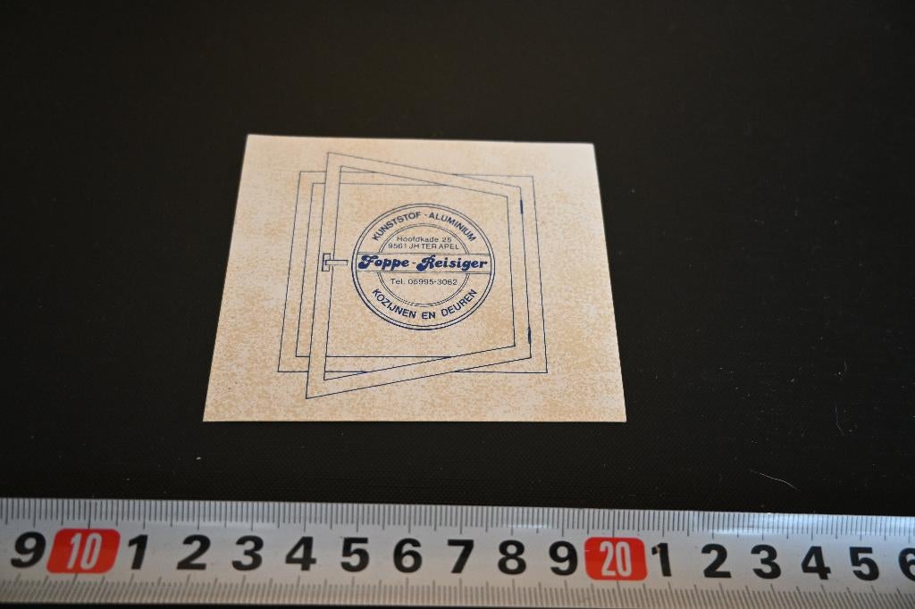 sticker Ter Apel FOPPE REISIGER Kozijnen deuren, Ophalen, Zo goed als nieuw, Sticker