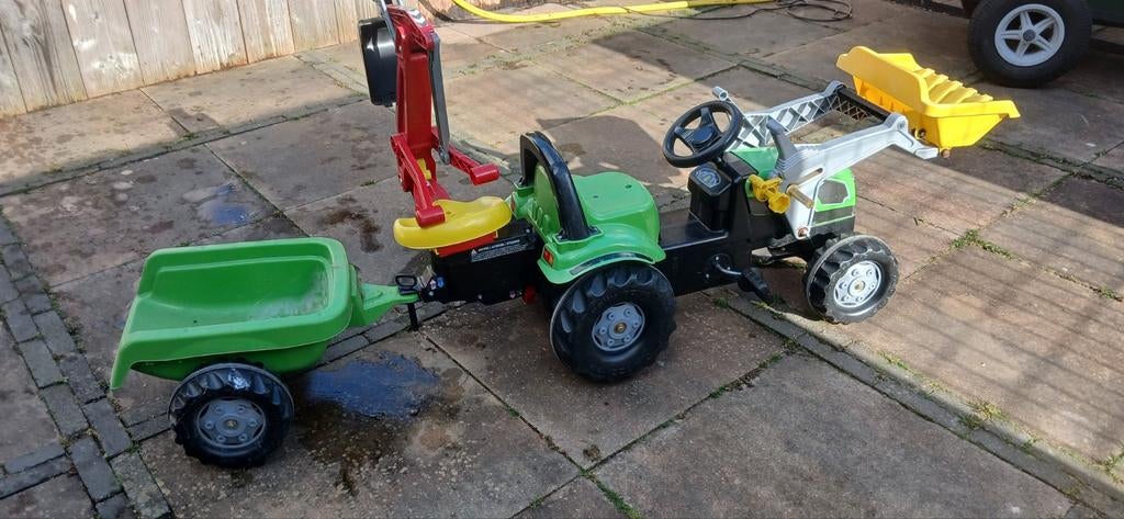 Deutz traptrekker met kar en kraan, Ophalen, Gebruikt, Trapvoertuig