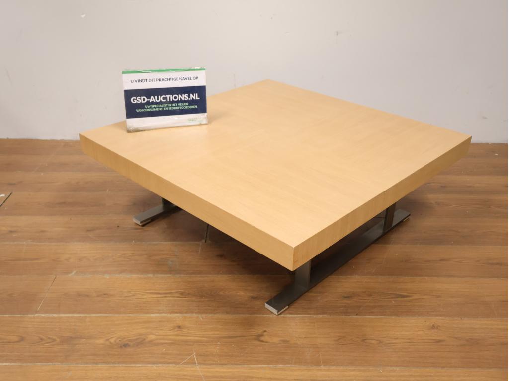 Keurige Koffietafel met Massief Eikenhoutenblad en Lades, Ophalen of Verzenden, Niet ingevuld, Niet ingevuld, Niet ingevuld