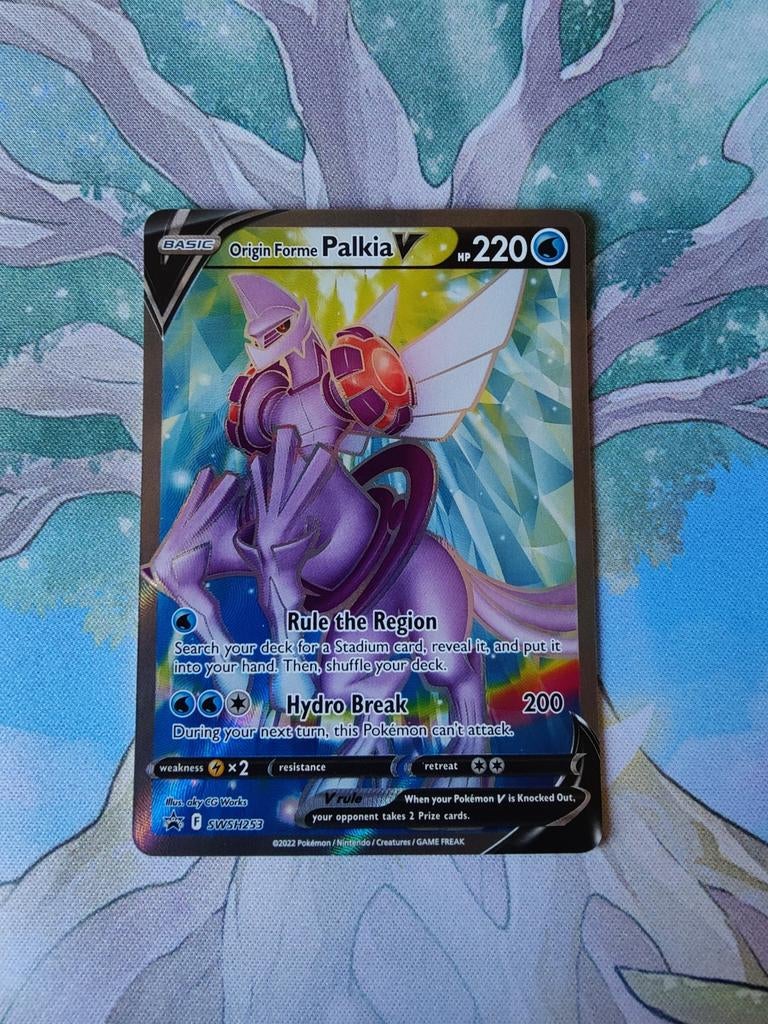 Pokemon black star promo origin forme palkia v swsh253, Ophalen of Verzenden, Nieuw, Losse kaart, Foil