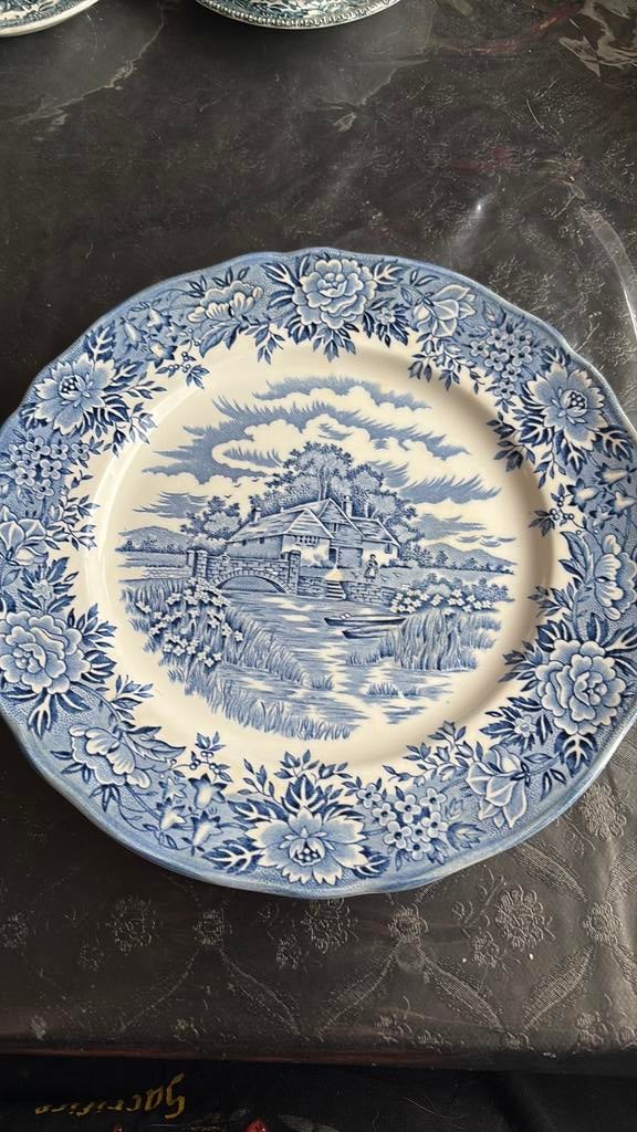 Antiek bord Salem China, English village, Ophalen of Verzenden