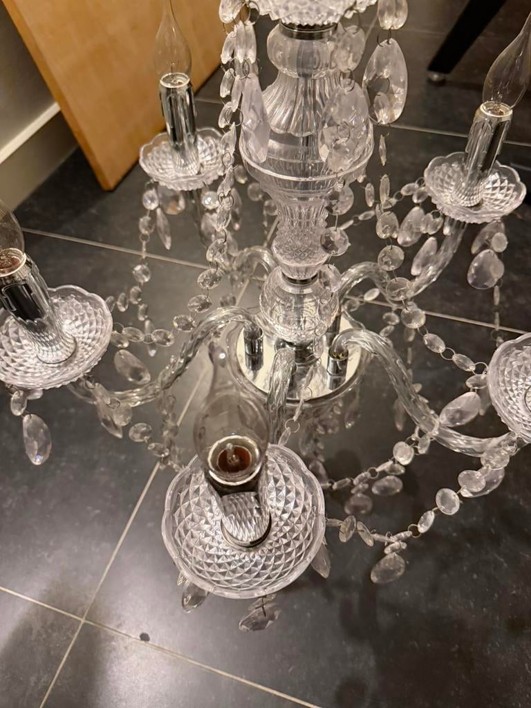 Kroonluchter glas, Ophalen of Verzenden, Zo goed als nieuw, Glas