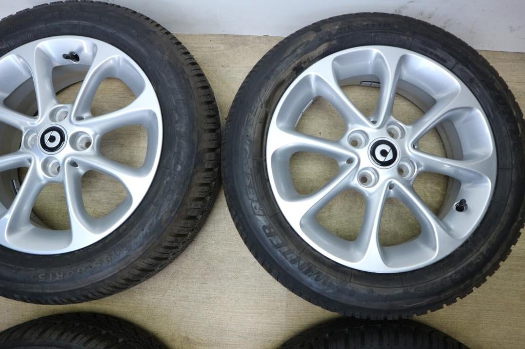 Smart fortwo forfour  velgen 15 inch + winterbanden 4x100, Gebruikt, 15 inch, Banden en Velgen, Nvt