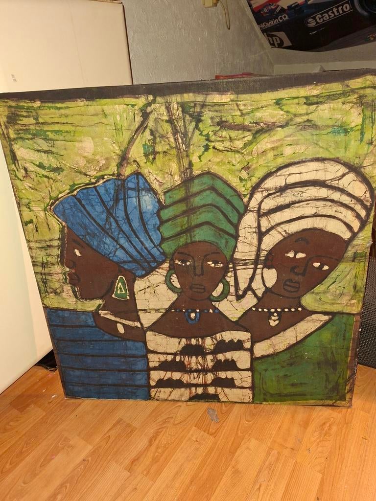 Schilderij van Afrikaanse vrouwen, Ophalen of Verzenden