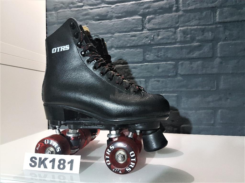 OTRS Rolschaatsen Leer Leder Zwart Rol Schaatsen Maat 37, Verzenden, Zo goed als nieuw, Kinderen