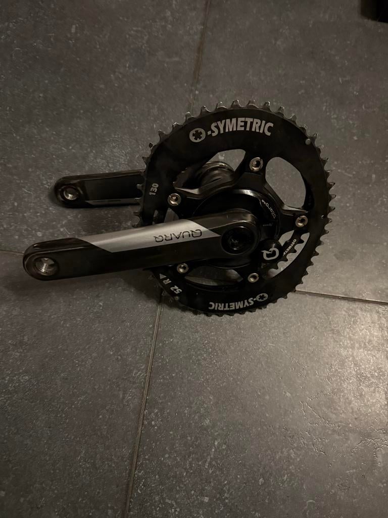 Crankstel met dubbelzijdige powermeter, Ophalen of Verzenden, Gebruikt, Crankstel of Pedalen