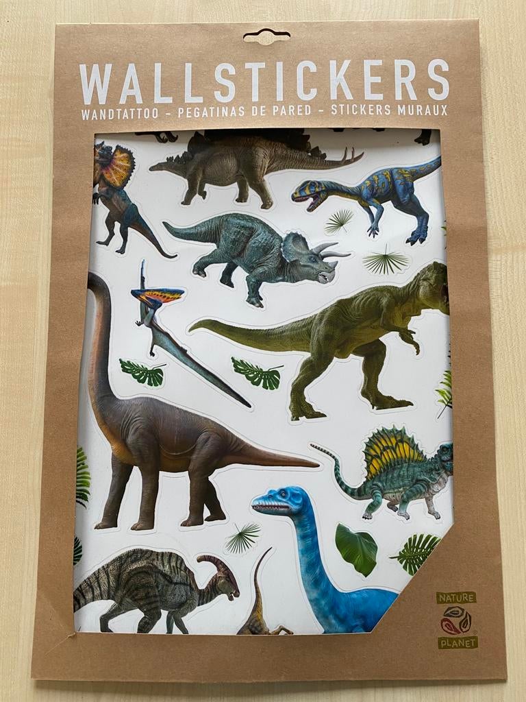 Wand muur stickers dino’s, Ophalen of Verzenden, Zo goed als nieuw, Wanddecoratie