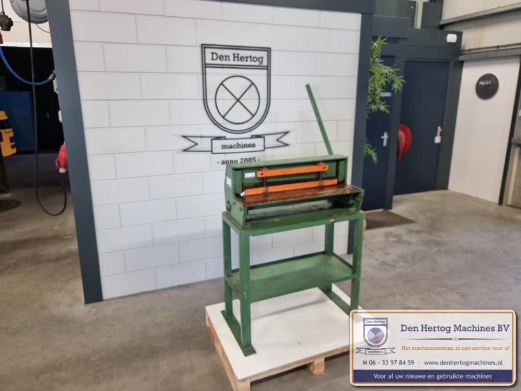 Guilotineschaar 650x1,5mm compact knipschaar tafelschaar, Ophalen, Gebruikt