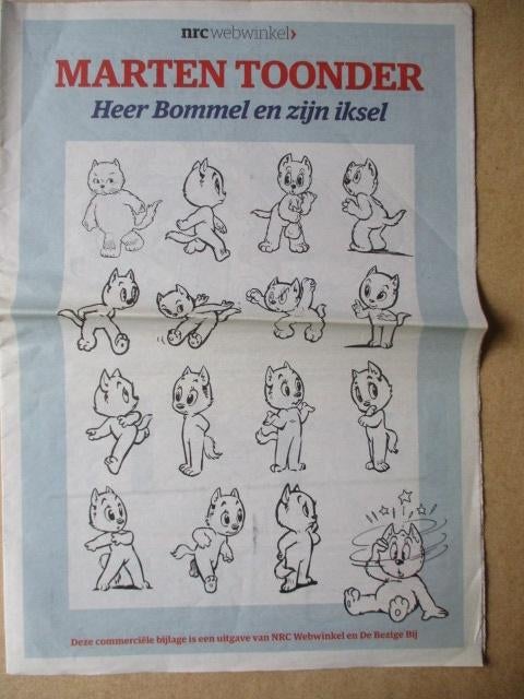 adv11101 nrc toonder krant, Ophalen, Olivier B, Bommel en Tom Poes, Gebruikt, Overige typen
