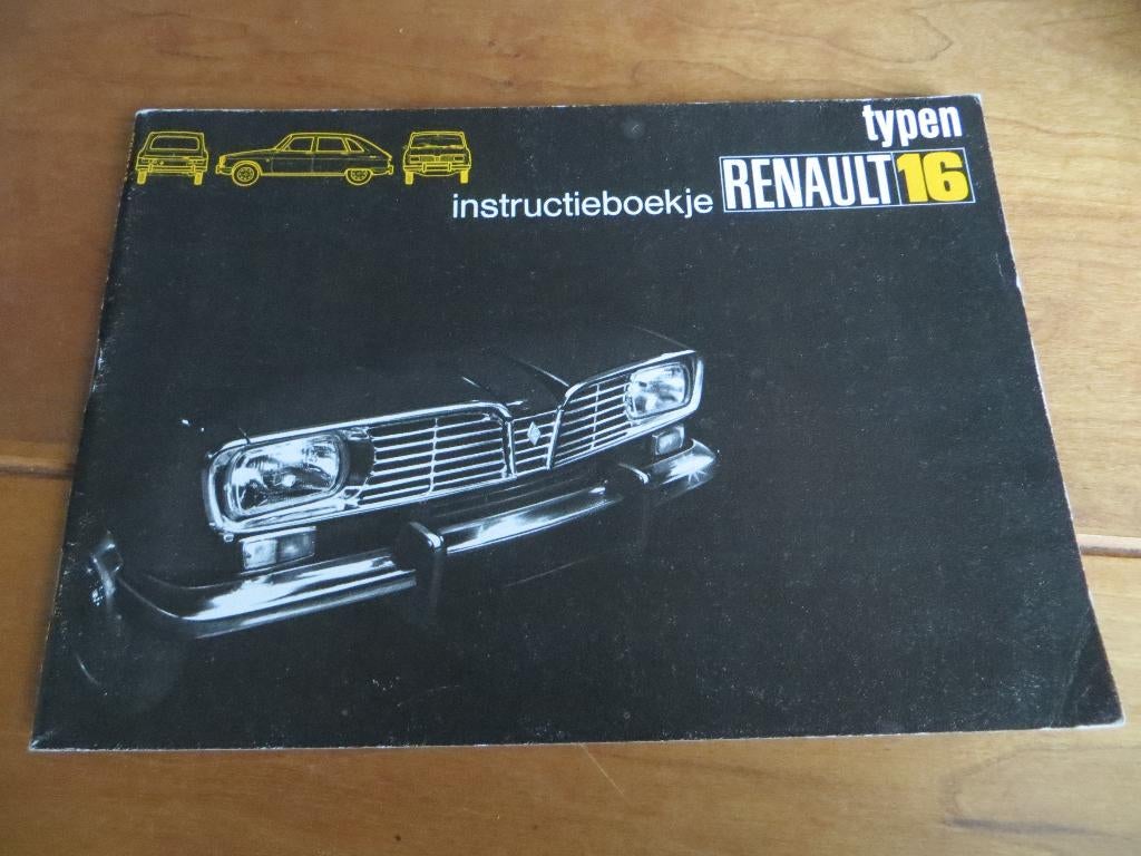 Instructieboek Renault 16 1972 met blanco serviceboekje, Auto diversen, Handleidingen en Instructieboekjes, Ophalen of Verzenden
