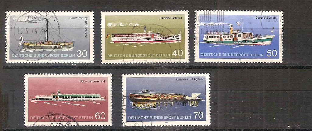 Boten 1 Berlin 483-487, Ophalen of Verzenden, Gestempeld, Overige thema's