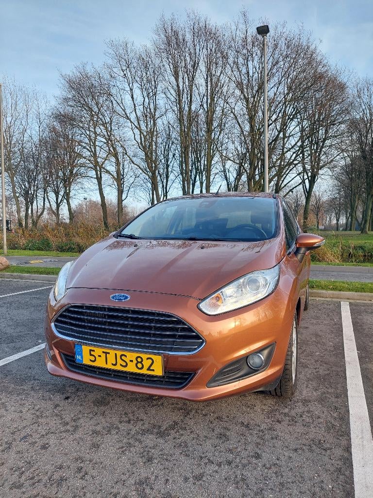 Ford Fiësta 1.0 74KW/100PK 5D Powershift 2014 Bruin, Euro 5, Stof, 40 €/maand, 100 pk