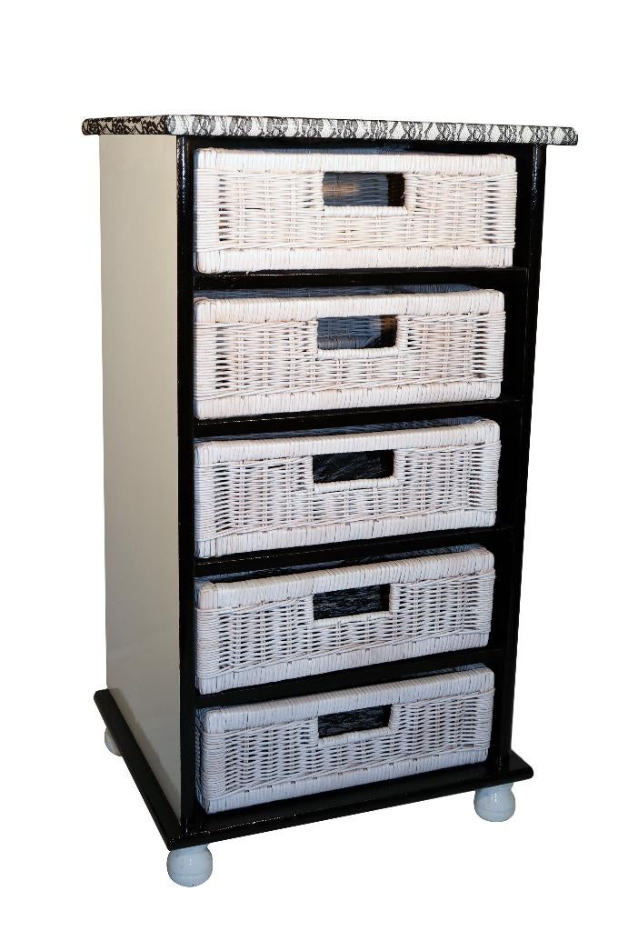 Hoge ladekast, Huis en Inrichting, Kasten | Ladekasten, Ophalen, 5 laden of meer, 100 tot 150 cm, 50 tot 100 cm