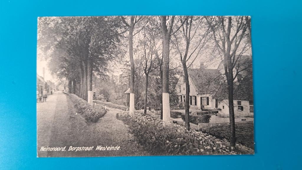 Heinenoord Dorpstraat Westeinde, Ophalen of Verzenden, Voor 1920, Gelopen, Zuid-Holland