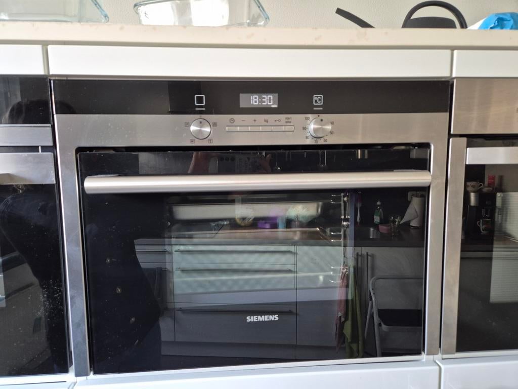 Siemens Stoomoven - Inbouw -, Hete lucht, Oven, Zo goed als nieuw, Inbouw