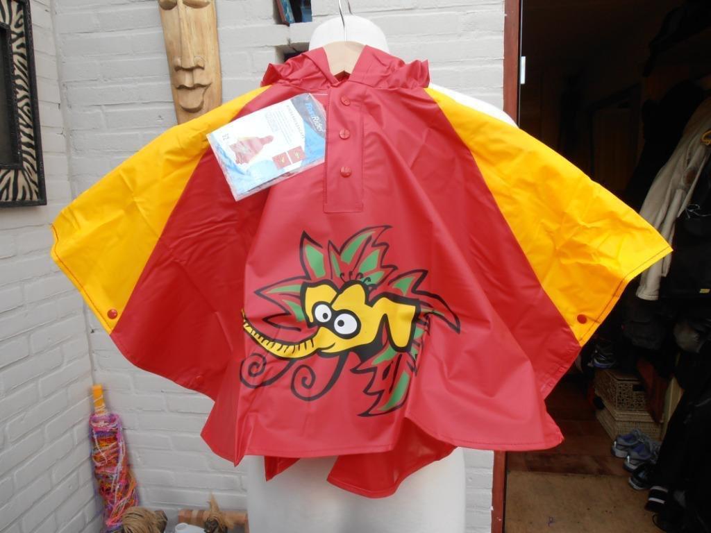Kinderponcho rood maat 128 nieuw, Fietsen en Brommers, Nieuw, Kinderponcho rood maat 128 nieuw, Ophalen of Verzenden, Emmen
