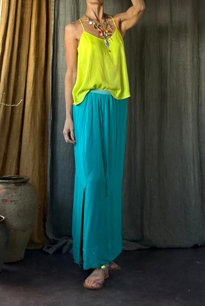 Mooie Griekse lange rok zomer vib Koutsikou m koopje!, Ophalen of Verzenden, Nieuw, Maat 38/40 (M)