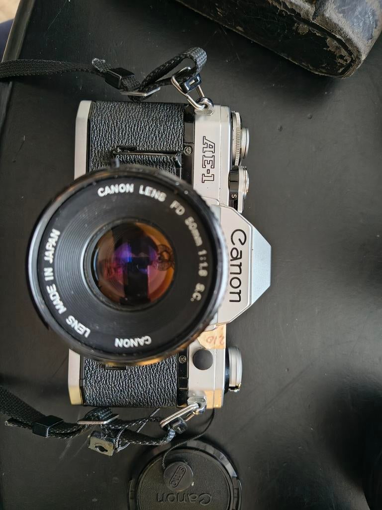 Canon AE-1 camera met diverse lensen, Audio, Tv en Foto, Fotocamera's Analoog, Ophalen of Verzenden, Spiegelreflex, Canon