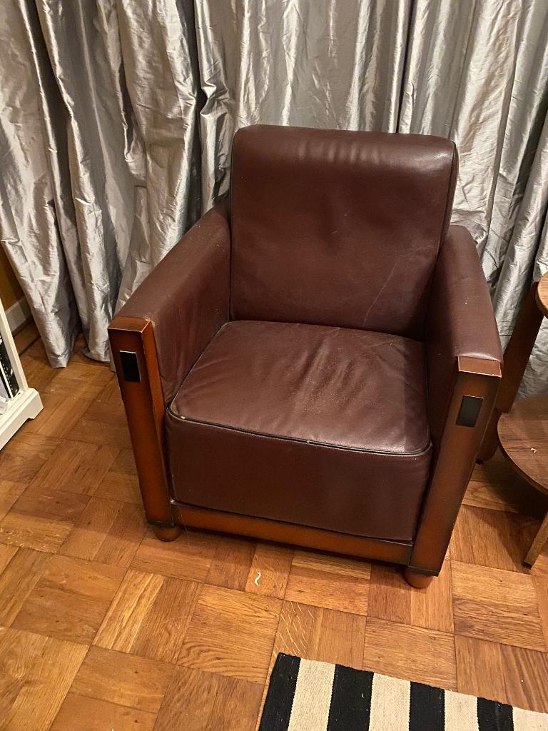 Rooker fauteuil Art Deco Amsterdamse school, Ophalen, Gebruikt, 75 tot 100 cm, Art Deco / Amsterdamse school